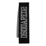 DSQUARED2 sciarpa bicolore con stampa Grigio/nero per Bambino DQ2487 GRIGIO/NERO DSQUARED2 
