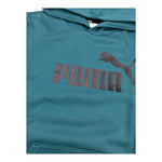 PUMA felpa tinta unita con cappuccio e stampa logo Verde per Bambino 586965 VERDE PUMA 