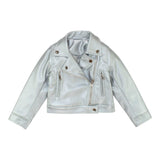 TO be too giubbino modello chiodo in ecopelle tinta unita Argento per Bambina TFBF24C633 ARGENTO TO be too 