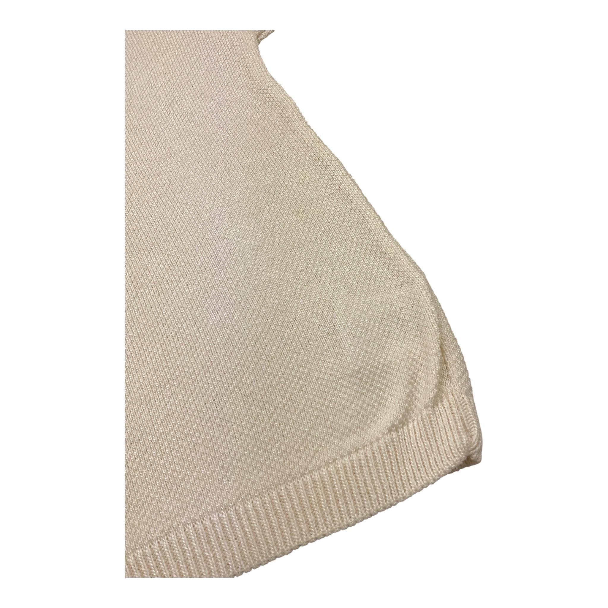 Emanuel Pris T-Shirt In Maglia Mezza Manica Tinta Unita per Bambino ETS3143R PANNA EMANUEL PRIS 