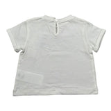 M+E' T-Shirt Girocollo Tinta Unita con Brillantini per Neonata UE1817N PANNA M+E' 