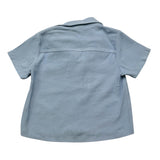 Never Too Baby Boy's Light Blue Half Sleeve Solid Color Shirt