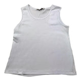 I'M Brian Solid Color Crew Neck Tank Top White For Boys