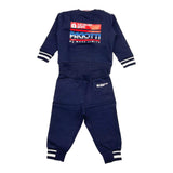 Cesare Paciotti Complete Crewneck Sweatshirt-Pants In Blue Tracksuit For Boys