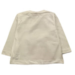 PLEASE shirt girocollo tinta unita con stampa Panna per Neonata ML07030G65 PANNA PLEASE 