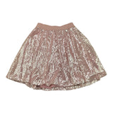 Alice Pi Solid Color Skirt with Pink Sequins for Girls