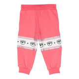 Chiara Ferragni Plain Trousers Tracksuit Style With Strawberry Print For Girls