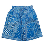 Make Bermuda Solid Color Bandana Pattern Blue For Boy