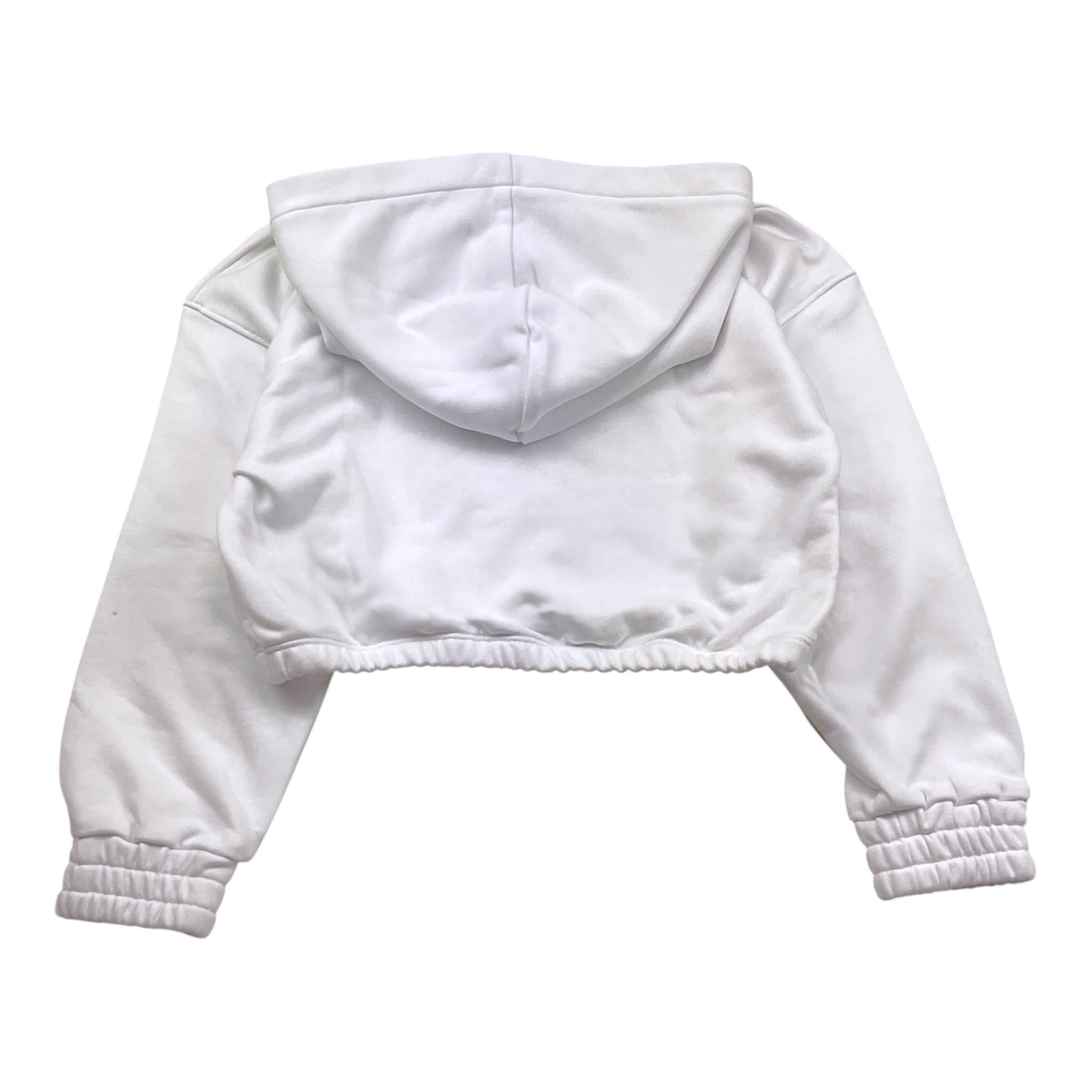 Iceberg Felpa Tinta Unita con Cappuccio E Brillantini per Bambina MFICE4150J BIANCO ICEBERG 