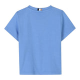 Boss T-Shirt Girocollo Tinta Unita con Stampa per Bambino J52110J AZZURRO BOSS 