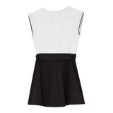 Liu Jo Abito Bicolore Giromanica per Bambina GA5060 BIANCO/NERO LIU JO 