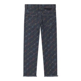 STELLA McCARTNEY jeans tinta unita cn stampa logo Blu per Bambina TV6D00 BLU STELLA McCARTNEY 