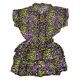 4Giveness 2 Piece Set Shirt-Skirt Set Spotted Print Purple For Girls