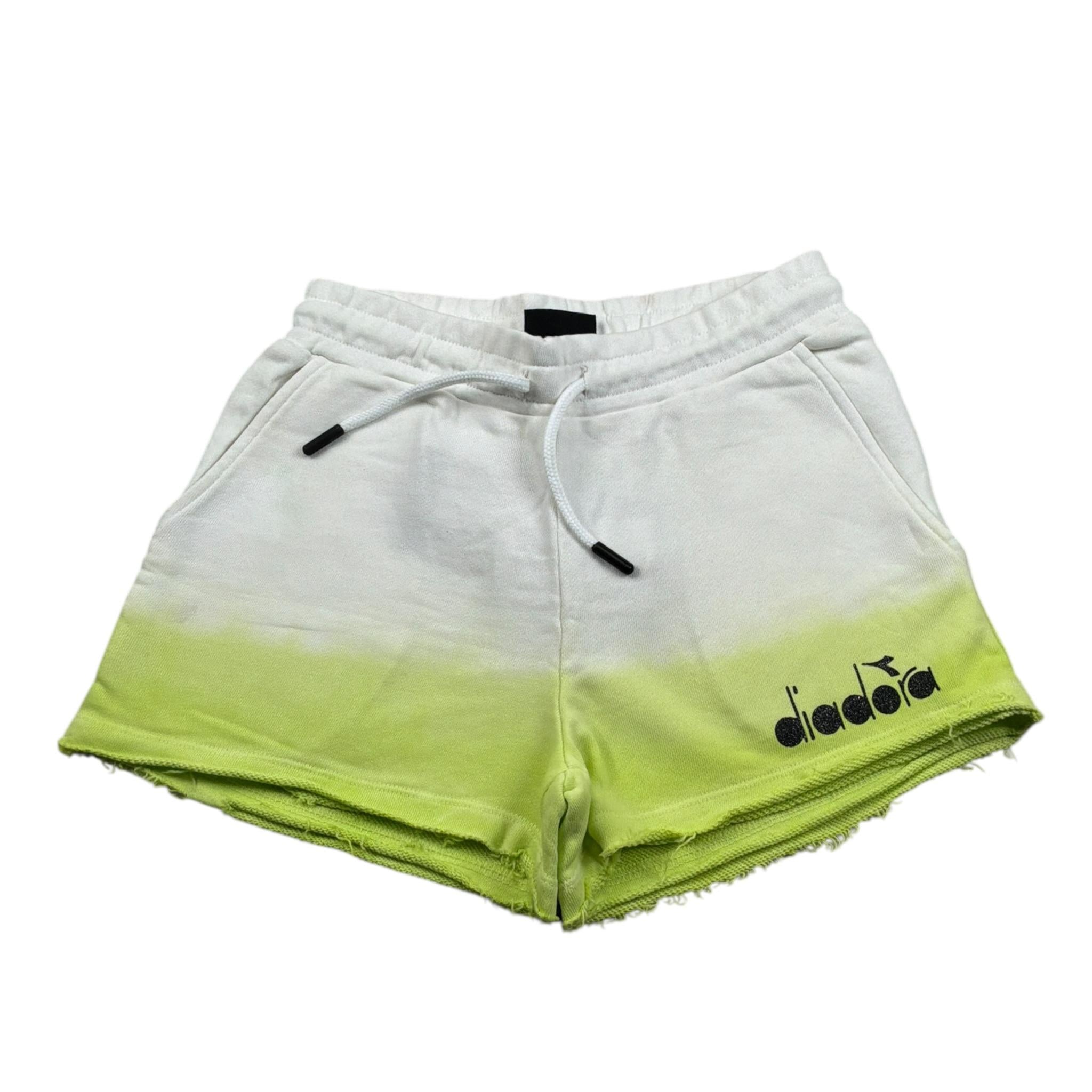 Diadora Short Felpa Bicolore Cn Elastico In Vita Bianco per Bambina S4DIJGSH115X BIANCO DIADORA 