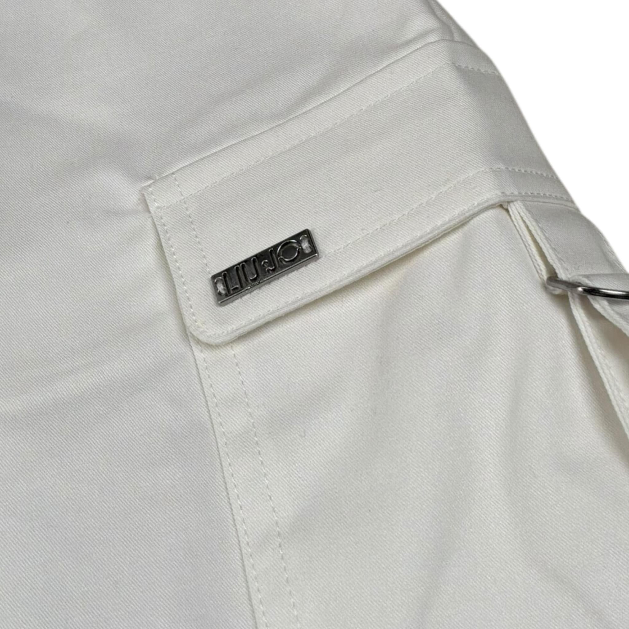 Liu Jo Pantalone Tinta Unita con Elastico In Vita per Bambina GA5027X BIANCO LIU JO 