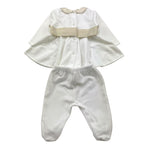 NINNAOH completo 2pz tinta unita maglia-ghettina Bianco per Neonata I2375C BIANCO NINNAOH 