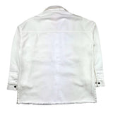 Kocca Solid Color Denim Jacket With Buttons White For Girls