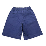 Cesare Paciotti Solid Color Bermuda Shorts with Elastic Waistband Blue for Boys