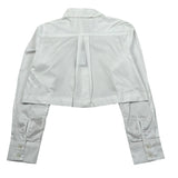 Manila Grace Camicia Manica Lunga Tinta Unita per Bambina MG2636 BIANCO MANILA GRACE 