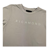 JOHN RICHMOND t-shirt girocollo tinta unita con stampa logo Grigio per Bambino RBA25009TS GRIGIO JOHN RICHMOND 