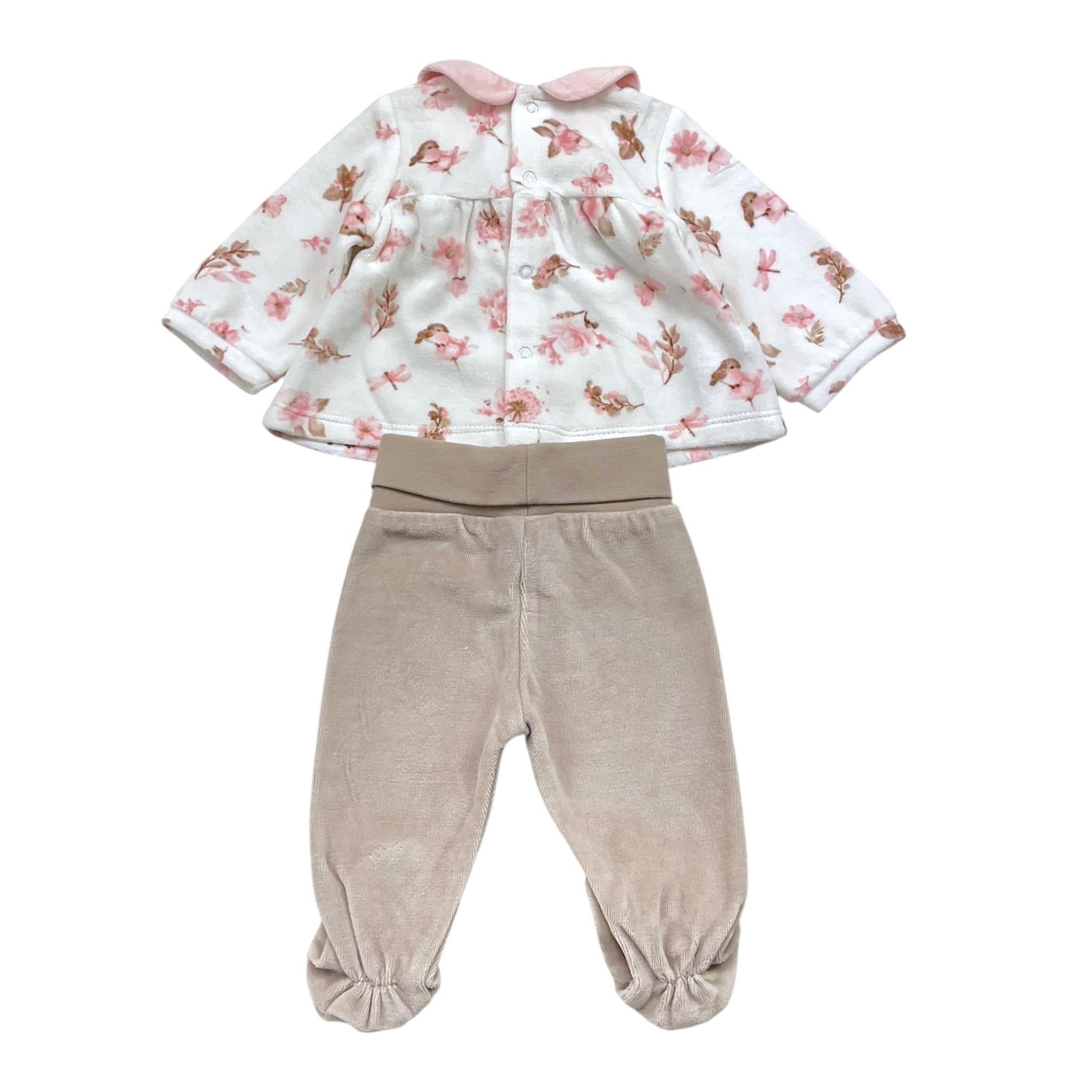 MAYORAL completo 2pz bicolore maglia-ghettina Bianco/rosa per Neonata 2506 BIANCO/ROSA MAYORAL 