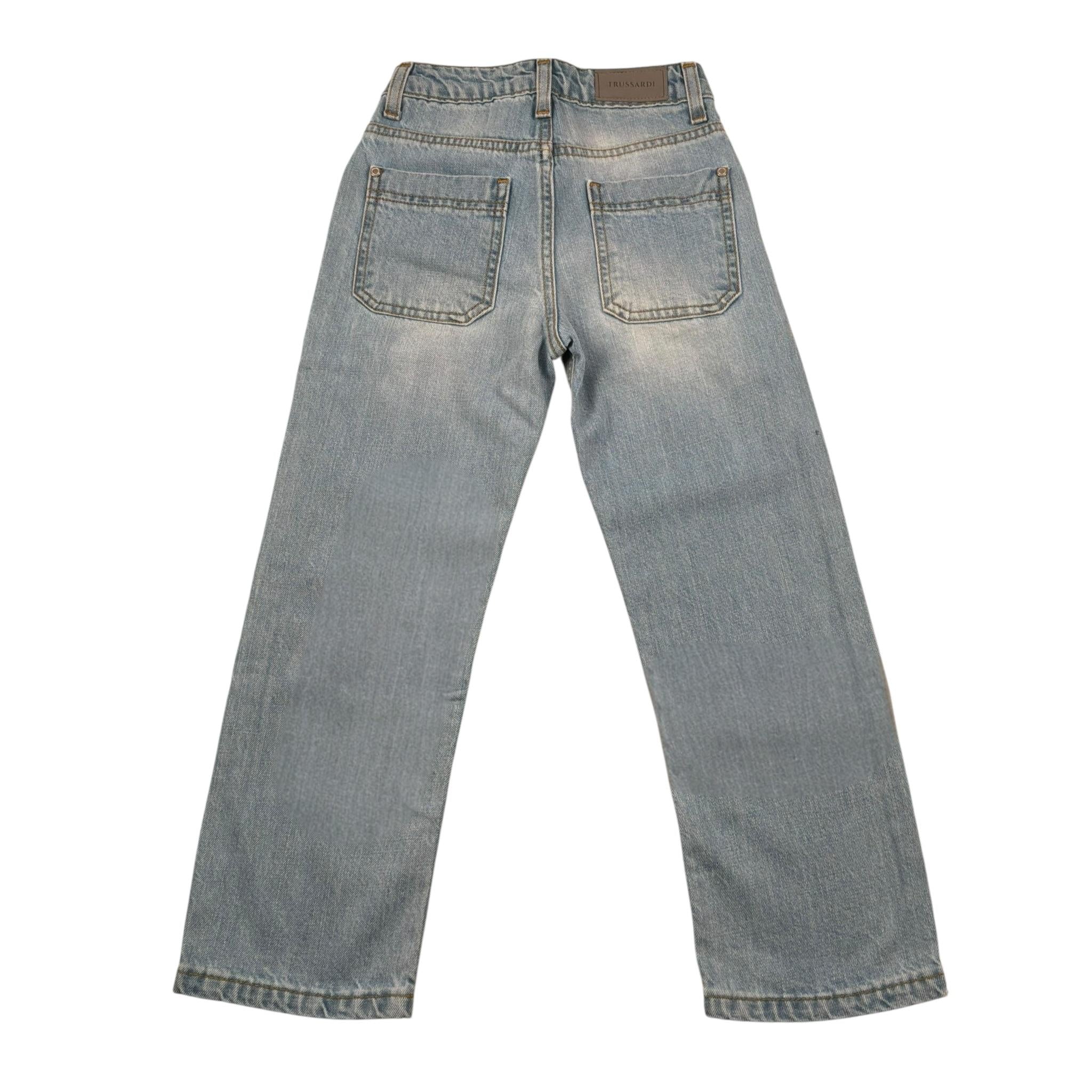 Trussardi Jeans Tinta Unita con Girovita Regolabile per Bambino TBP25170JE AZZURRO TRUSSARDI 
