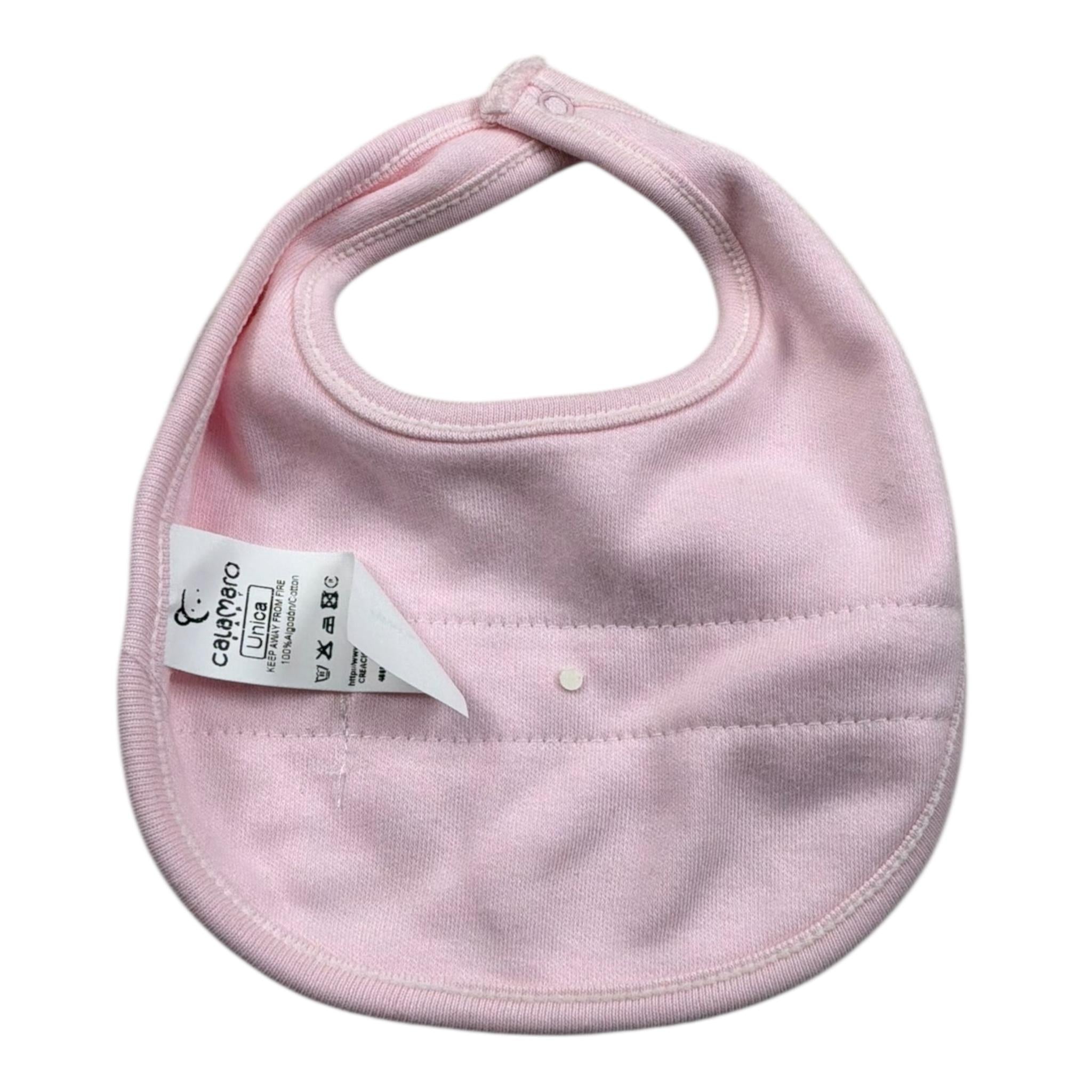 Calamaro Bavetta Tinta Unita per Neonata BVCL ROSA CALAMARO 