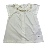 Chicco Shirt Half Sleeve Solid Color White For Baby Girl