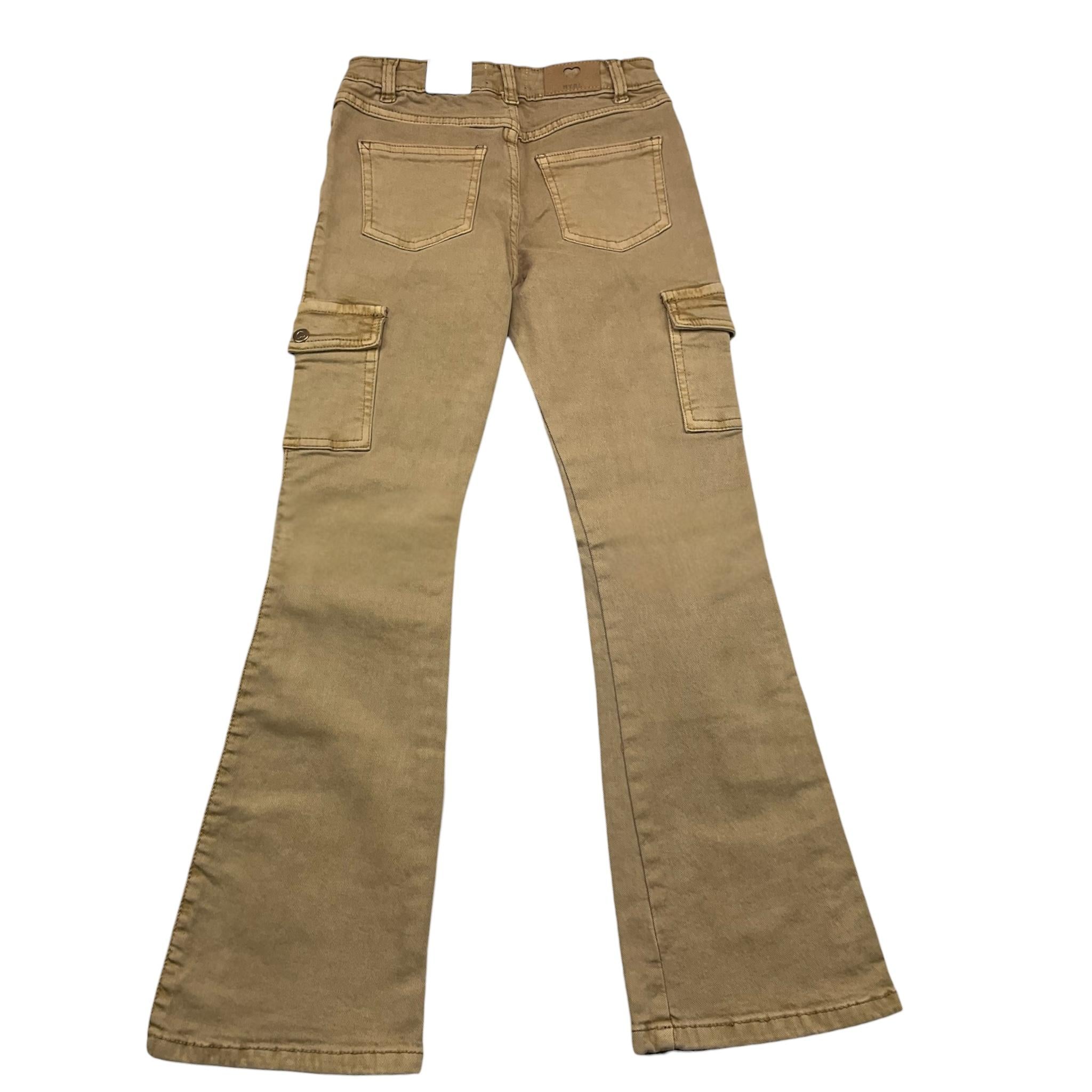 MAYORAL jeans tinta unita modello zampa Beige per Bambina 4543XX BEIGE MAYORAL 