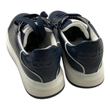 Cesare Paciotti Sneakers Solid Color With Contrast Sole Blue For Kids