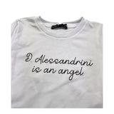 DANIELE ALESSANDRINI shirt girocollo tinta unita con stampa Bianco per Bambino 1291M00072XX BIANCO DANIELE ALESSANDRINI 