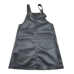 DIESEL salopette tinta unita in ecopelle Nero per Bambina J01937 NERO DIESEL 