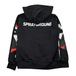 Sprayground Felpa Chiusa con Cappuccio Tinta Unita con Stampa per Bambino SPY1201 NERO SPRAYGROUND 