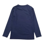 TRUSSARDI shirt girocollo tinta unita con stampa logo Blu per Bambino TBA25015TS BLU TRUSSARDI 