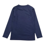 TRUSSARDI shirt girocollo tinta unita con stampa logo Blu per Bambino TBA25015TS BLU TRUSSARDI 