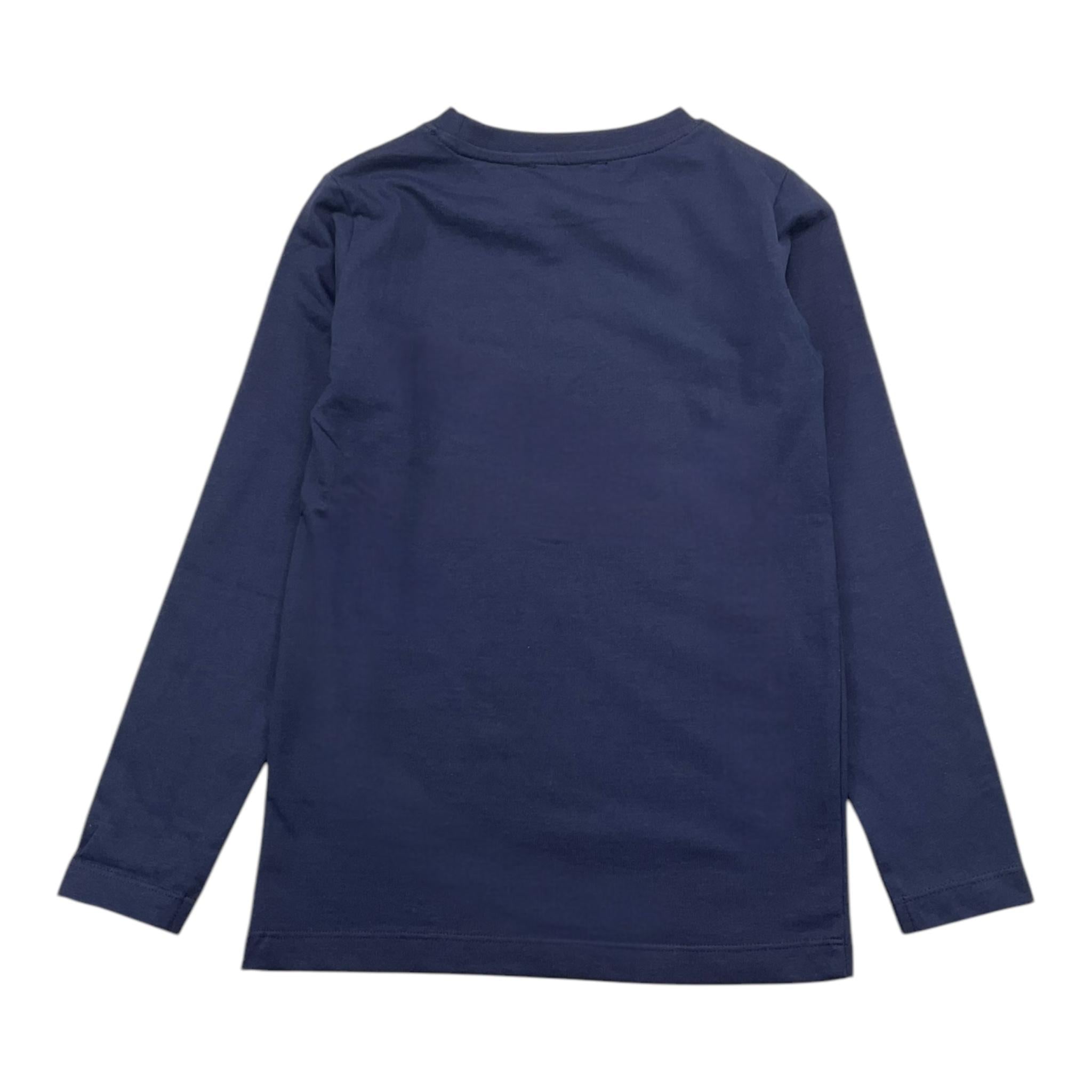 TRUSSARDI shirt girocollo tinta unita con stampa logo Blu per Bambino TBA25015TS BLU TRUSSARDI 