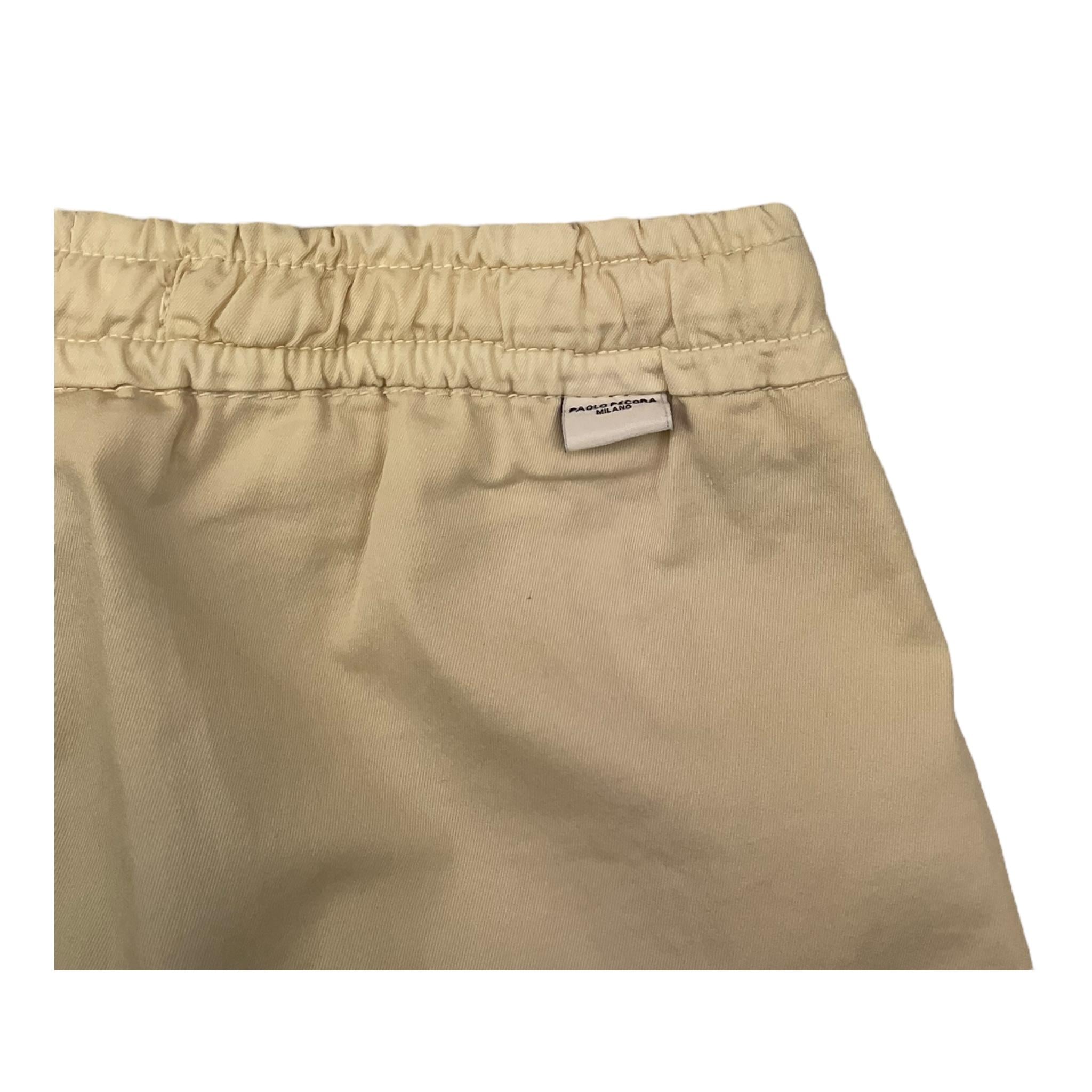 Paolo Pecora Bermuda Tinta Unita con Elastico In Vita per Bambino PP3998K SABBIA PAOLO PECORA 