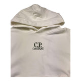 C.P. Company Felpa Chiusa con Cappuccio Tinta Unita per Bambino CUF00Z BIANCO C.P. COMPANY 