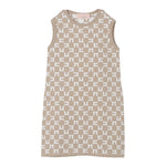 ELISABETTA FRANCHI abito giromanica tinta unita cn stampe in contrasto Beige per Bambina EFAB514 BEIGE ELISABETTA FRANCHI 