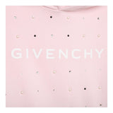 Givenchy Felpa Tinta Unita con Cappuccio per Bambina H15351 ROSA GIVENCHY 