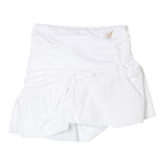 Miss Blumarine Gonna Tinta Unita con Zip per Bambina IA4083 BIANCO MISS BLUMARINE 