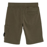Stone Island Bermuda Tinta Unita con Elastico In Vita per Bambino K1S166S200006 VERDE STONE ISLAND 