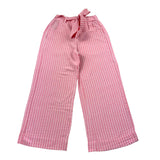 Lalalu' Palazzo Pants Solid Color Pink Striped Pattern For Girls