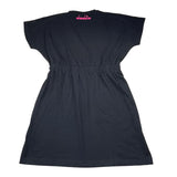 Diadora Abito Tinta Unita con Stampa per Bambina S4DIJGDR118 NERO DIADORA 