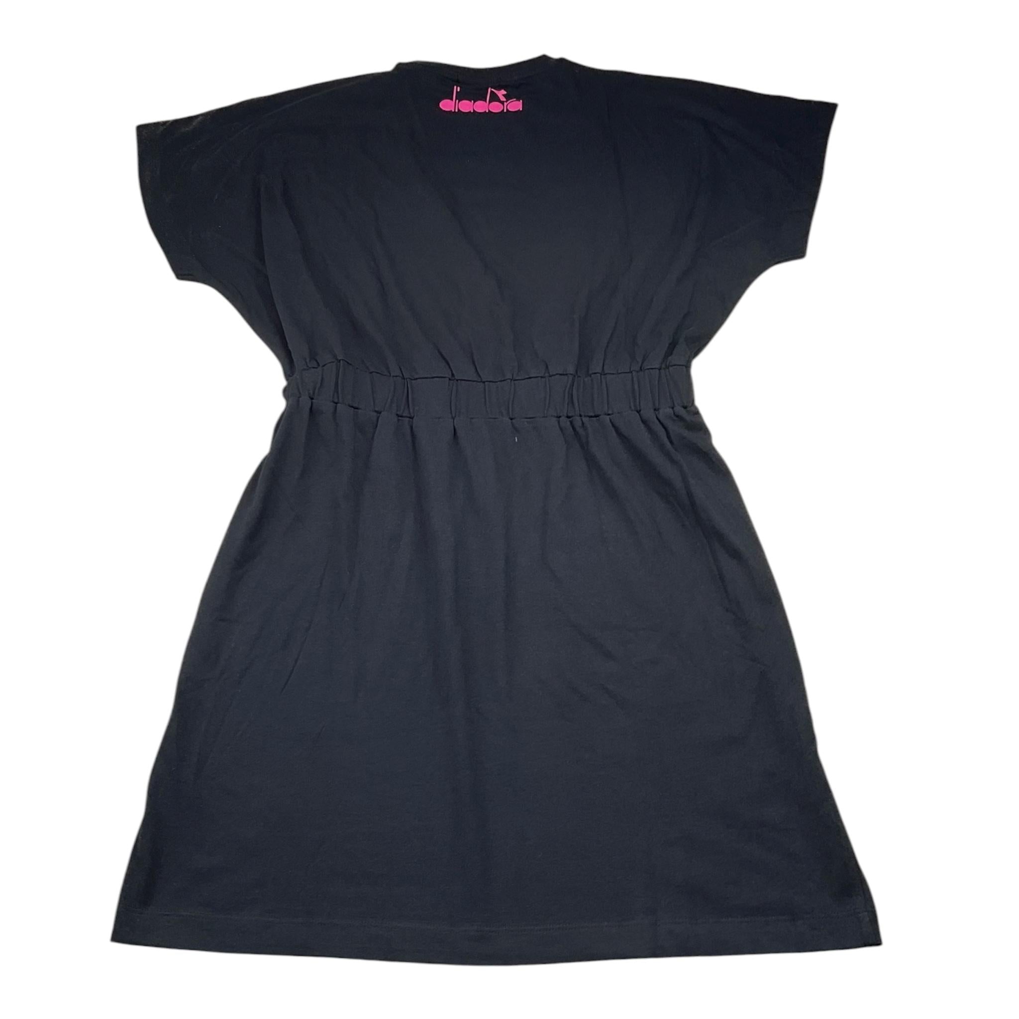 Diadora Abito Tinta Unita con Stampa per Bambina S4DIJGDR118 NERO DIADORA 