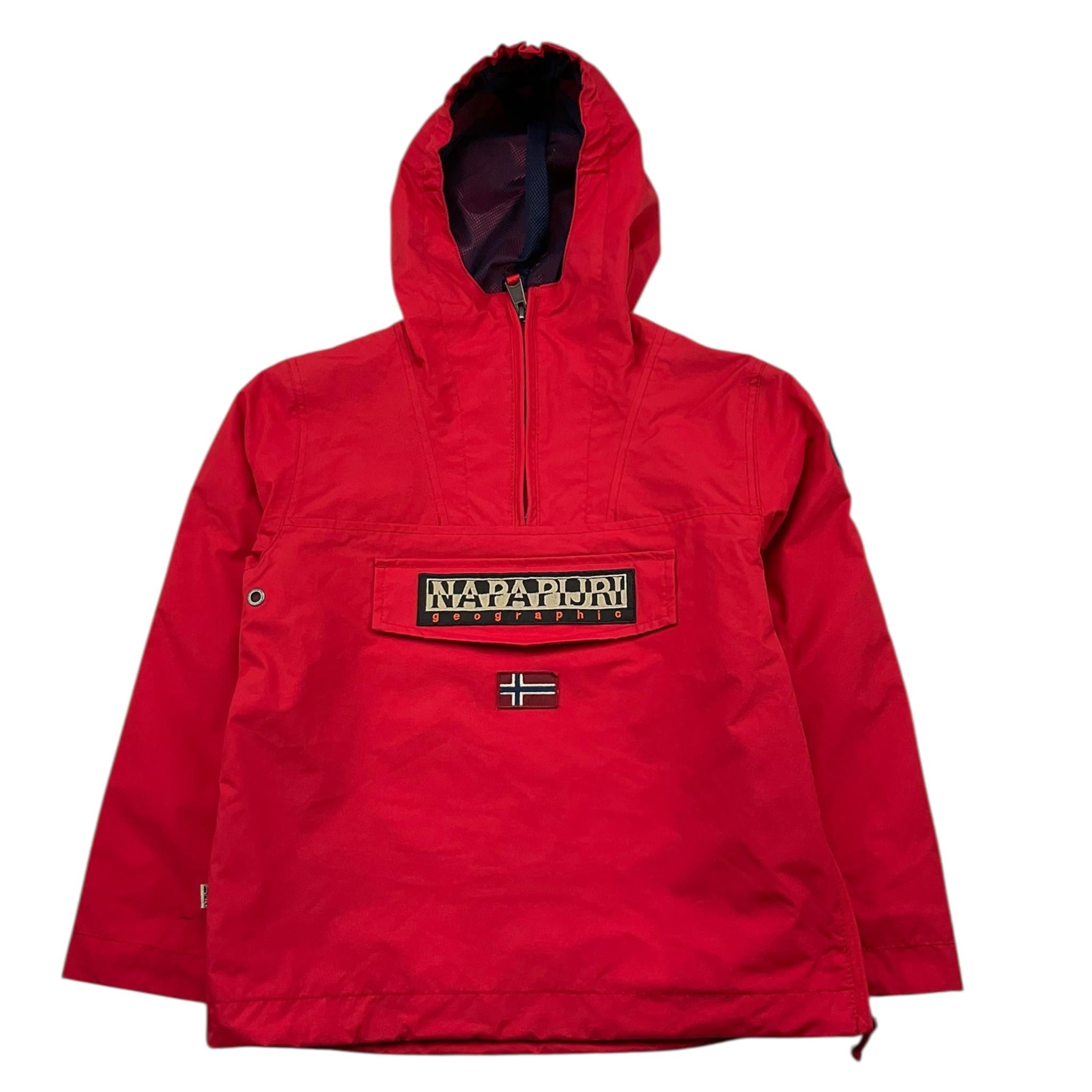 NAPAPIJRI giubbino tinta unita con cappuccio e logo Rosso per Bambino N0YHJE ROSSO NAPAPIJRI 