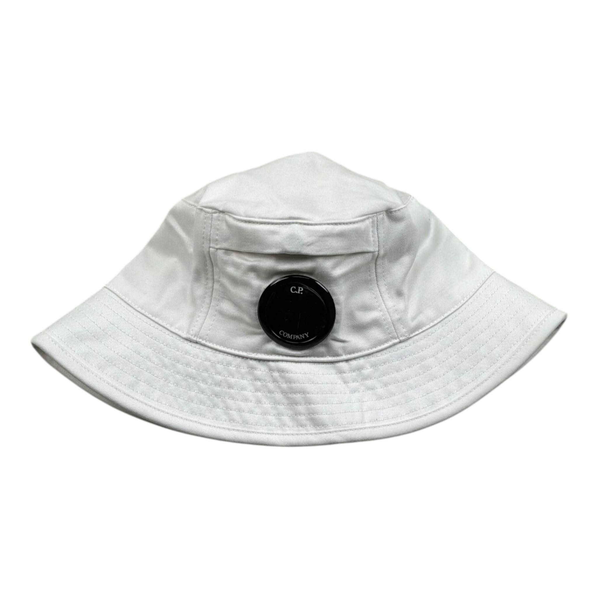 C.P. Company Cappello Pescatore Tinta Unita per Bambino CMX006 BIANCO C.P. COMPANY 