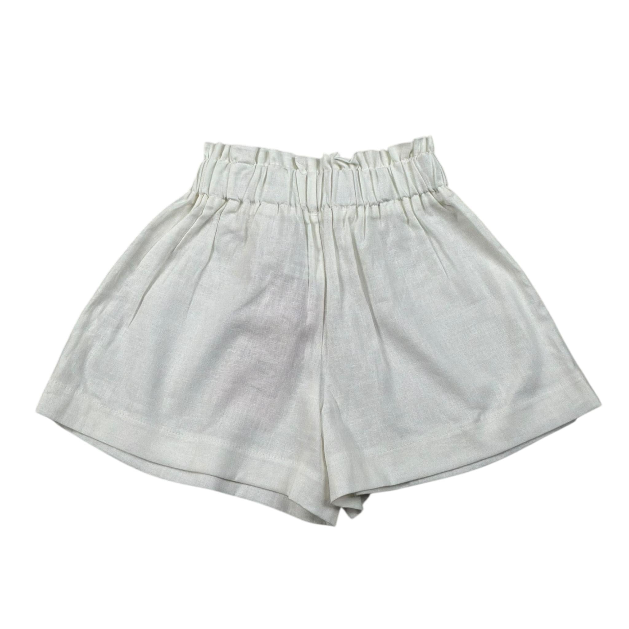 Mariuccia Short Tinta Unita con Elastico In Vita per Bambina MMBP329 BIANCO MARIUCCIA 