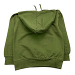 NEVER TOO felpa chiusa con cappuccio tinta unita con logo Verde per Bambino NT2081R VERDE NEVER TOO 