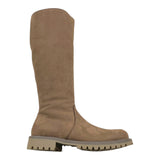 GALLUCCI stivale alto tinta unita in camoscio Marrone per Bambina J05072AM MARRONE GALLUCCI 